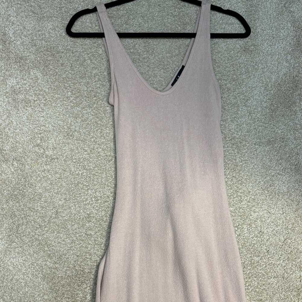Lulu's Light Pink Midi Dress